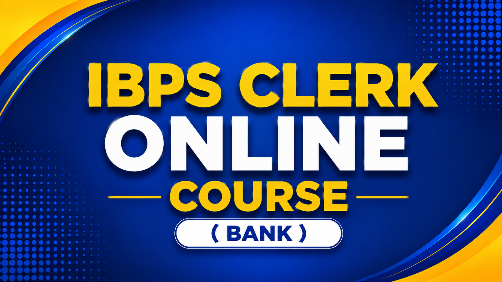 ibps clerk online course